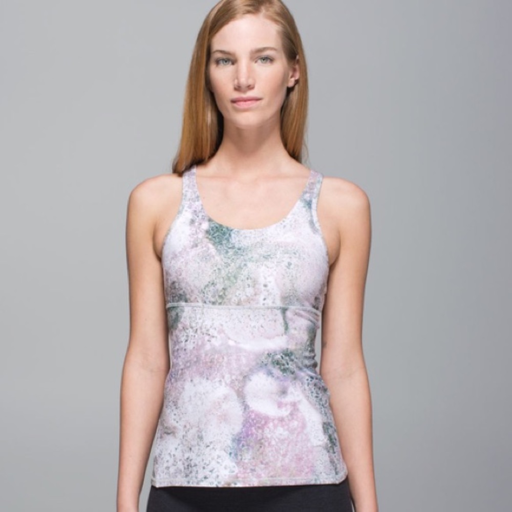 Lululemon Crossback Tank in Sugar Crush Multi/Silver Fox